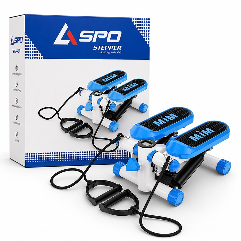 ASPO Elastik Bandlı Hidravlik Stepper Mini Step